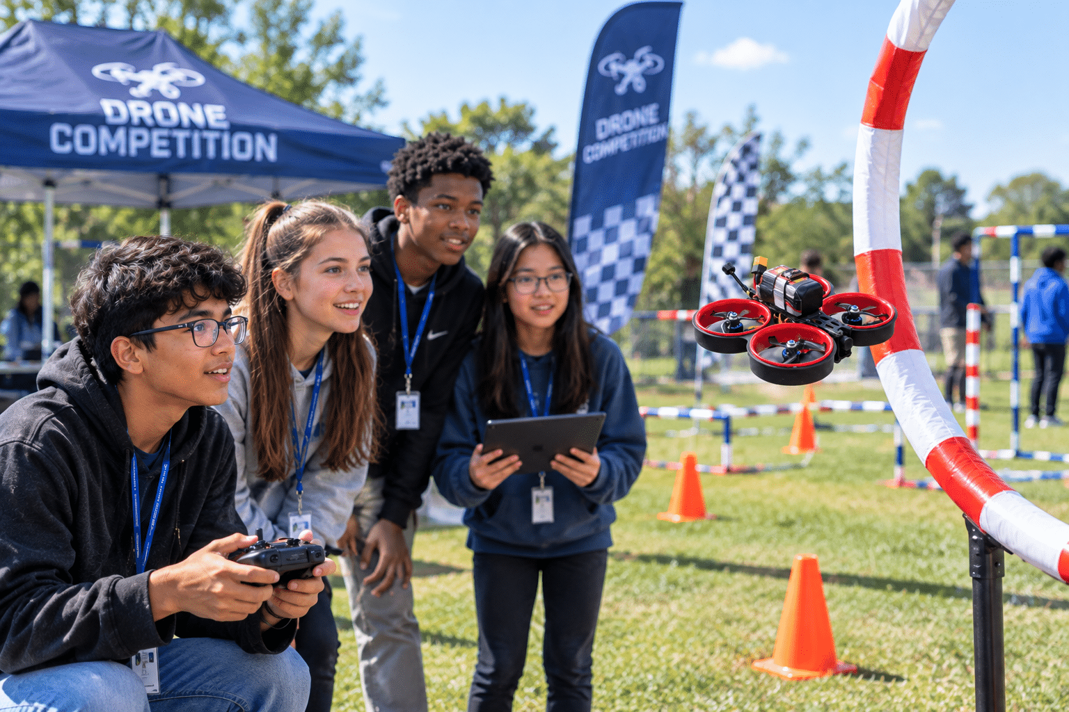 drone competition in K12 stem classroom